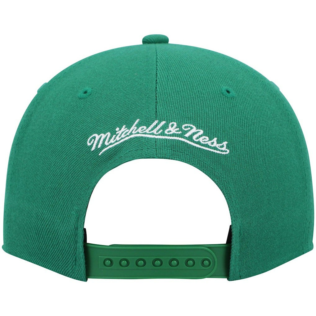Boston Celtics Hardwood Classics Team Ground 2.0 Snapback Hat Kelly Green - Mitchell & Ness
