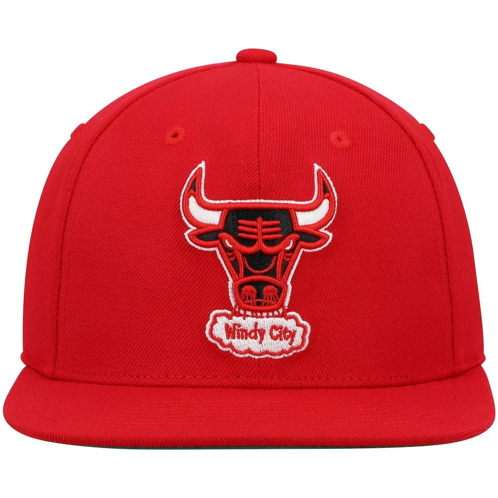 Chicago Bulls Hardwood Classics Team Ground 2.0 Snapback Hat Red - Mitchell & Ness
