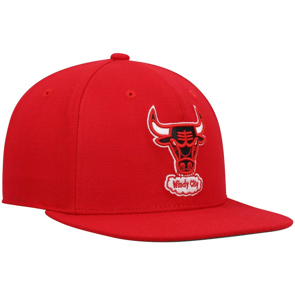 Chicago Bulls Hardwood Classics Team Ground 2.0 Snapback Hat Red - Mitchell & Ness