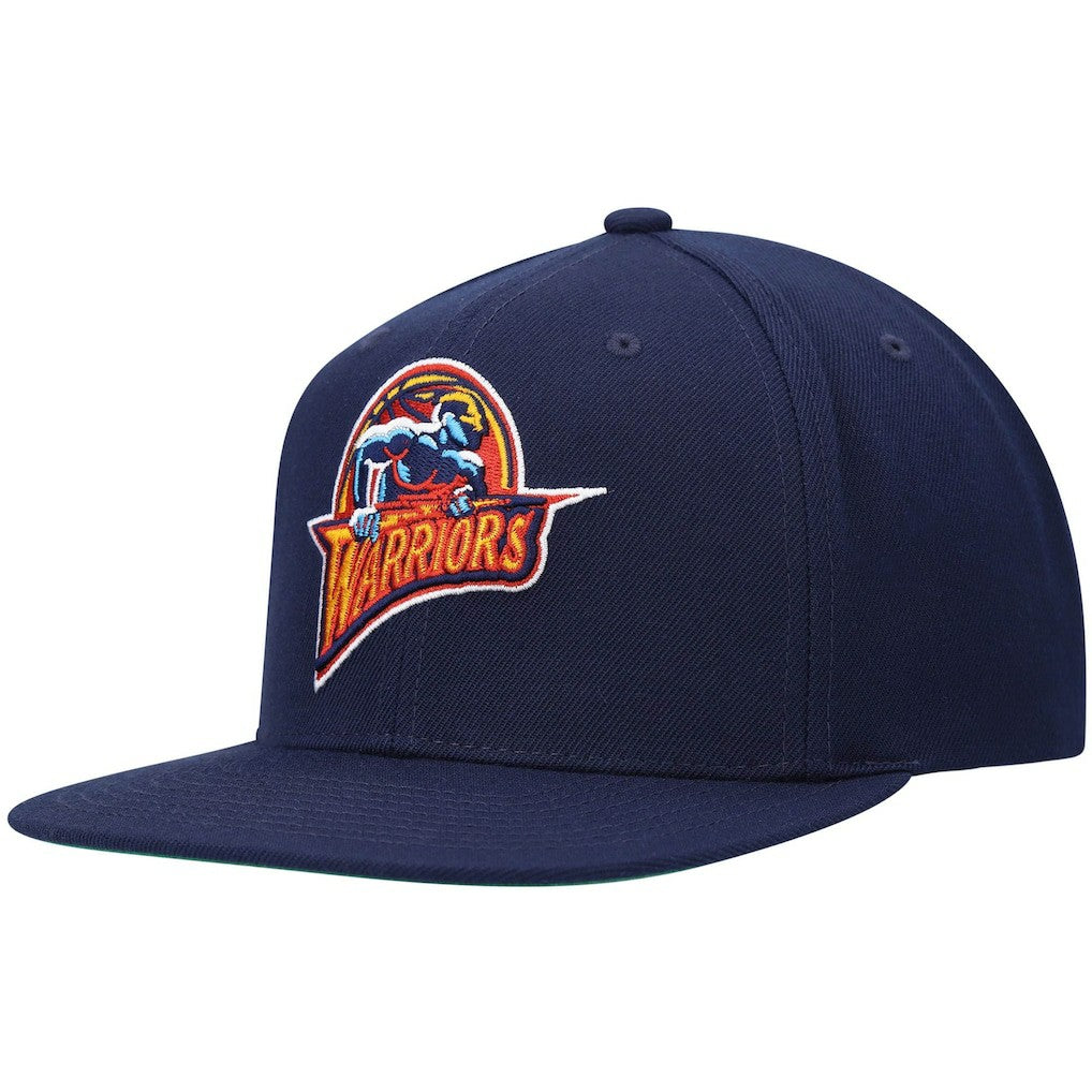 Golden State Warriors Hardwood Classics Team Ground 2.0 Snapback Hat Navy - Mitchell & Ness