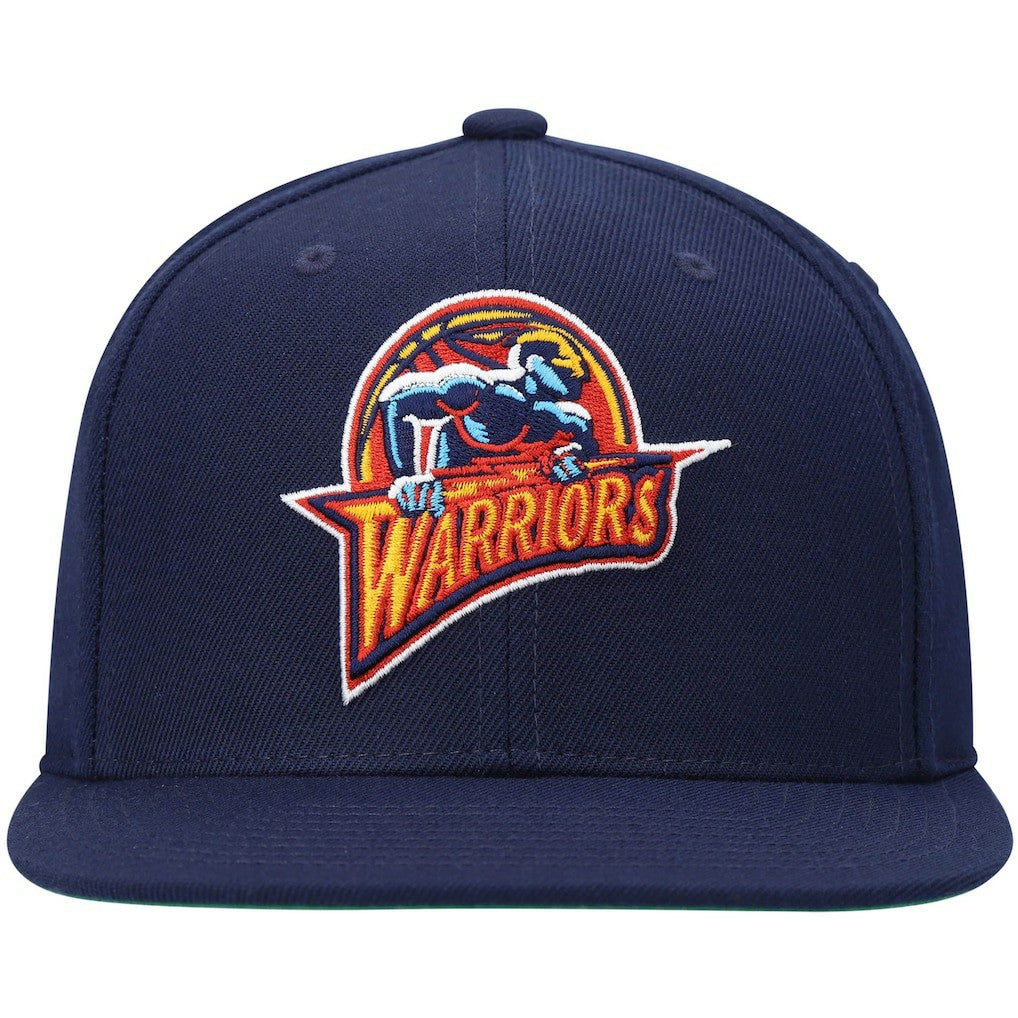 Golden State Warriors Hardwood Classics Team Ground 2.0 Snapback Hat Navy - Mitchell & Ness
