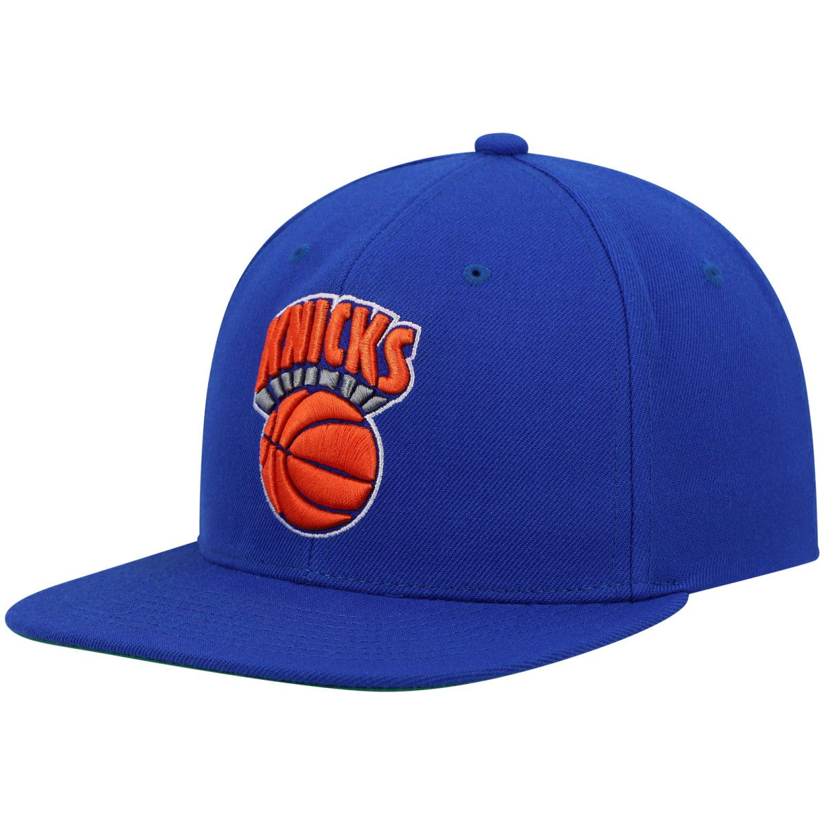 New York Knicks Hardwood Classics Team Ground 2.0 Snapback Hat Blue - Mitchell & Ness