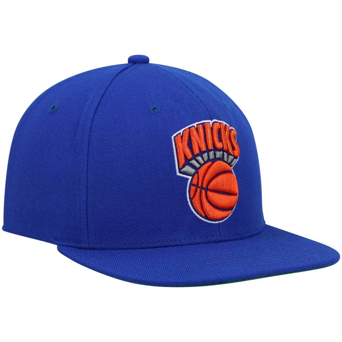New York Knicks Hardwood Classics Team Ground 2.0 Snapback Hat Blue - Mitchell & Ness