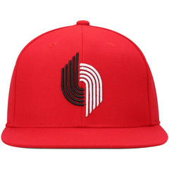 Portland Trail Blazers Hardwood Classics Team Ground 2.0 Snapback Hat Red - Mitchell & Ness