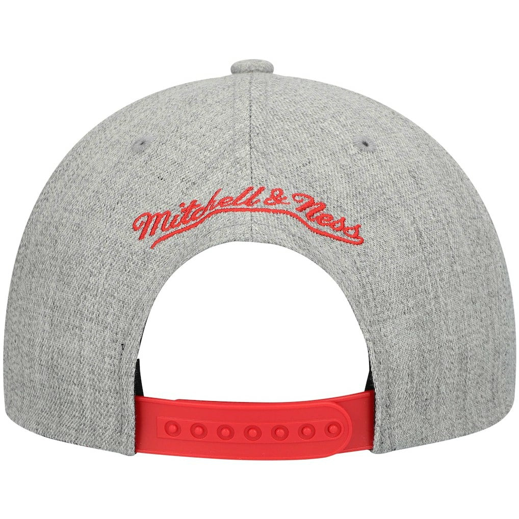 Atlanta Hawks Hardwood Classics Team 2.0 Snapback Hat Heathered Gray - Mitchell & Ness