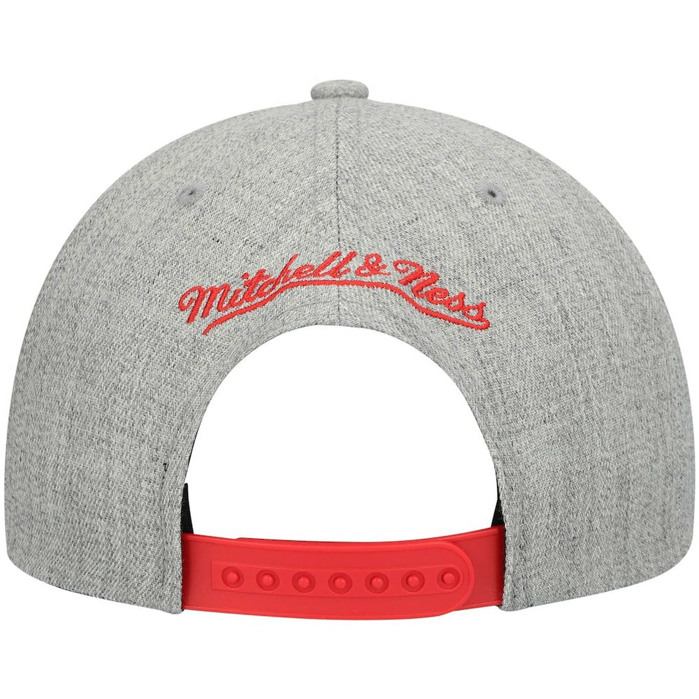 Atlanta Hawks Hardwood Classics Team 2.0 Snapback Hat Heathered Gray - Mitchell & Ness
