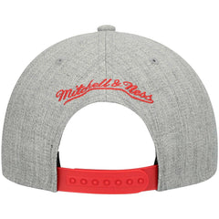 Atlanta Hawks Hardwood Classics Team 2.0 Snapback Hat Heathered Gray - Mitchell & Ness