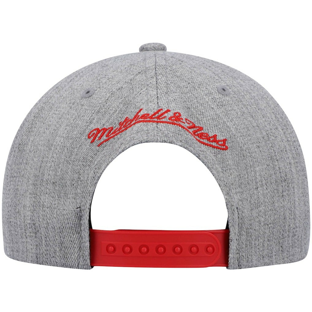 Chicago Bulls Hardwood Classics Team 2.0 Snapback Hat Heathered Gray - Mitchell & Ness