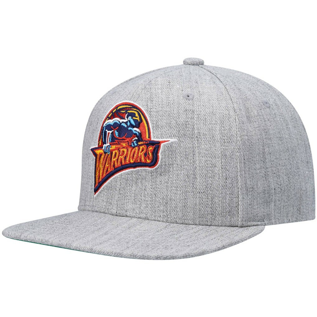 Golden State Warriors Hardwood Classics Team 2.0 Snapback Hat Heathered Gray - Mitchell & Ness