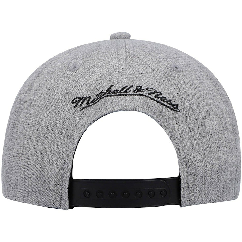 Philadelphia 76ers Hardwood Classics Team 2.0 Snapback Hat Heathered Gray - Mitchell & Ness