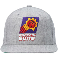 Phoenix Suns Hardwood Classics Team 2.0 Snapback Hat Heathered Gray - Mitchell & Ness