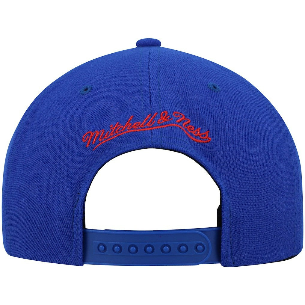 Philadelphia 76ers Team Two-Tone 2.0 Snapback Hat Royal/Red - Mitchell & Ness