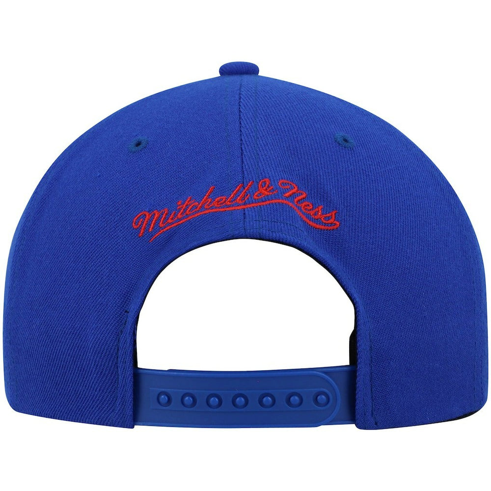 Philadelphia 76ers Team Two-Tone 2.0 Snapback Hat Royal/Red - Mitchell & Ness
