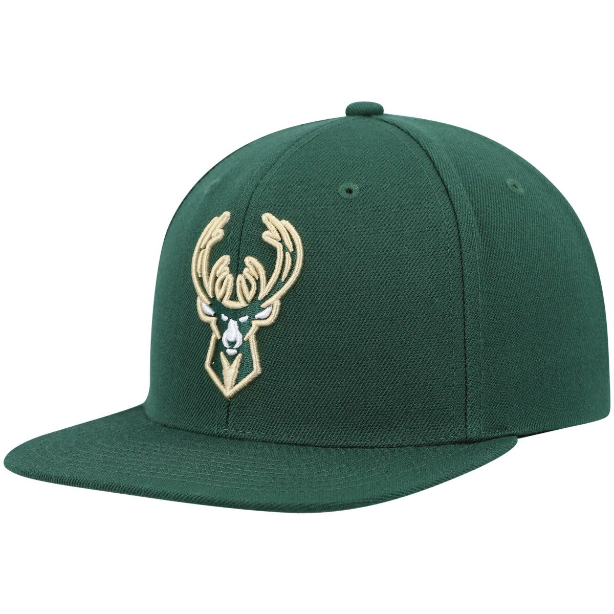 Milwaukee Bucks Ground 2.0 Snapback Hat Hunter Green - Mitchell & Ness