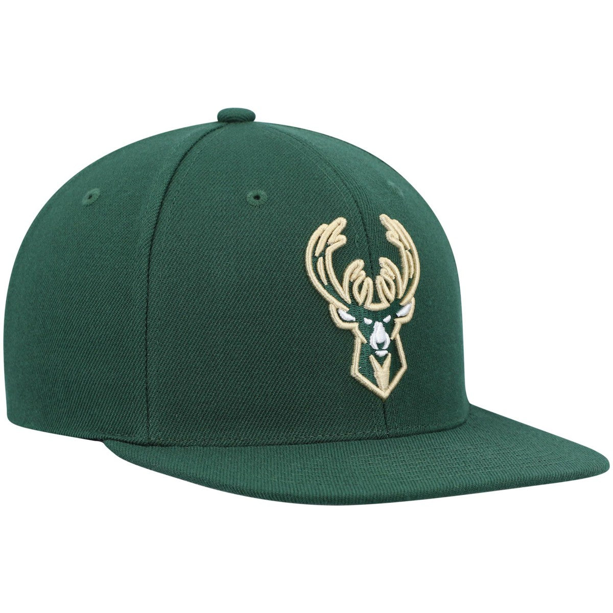 Milwaukee Bucks Ground 2.0 Snapback Hat Hunter Green - Mitchell & Ness