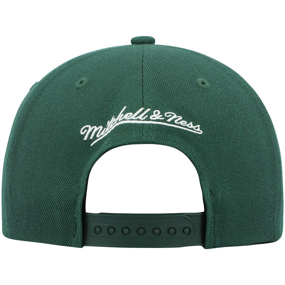 Milwaukee Bucks Ground 2.0 Snapback Hat Hunter Green - Mitchell & Ness