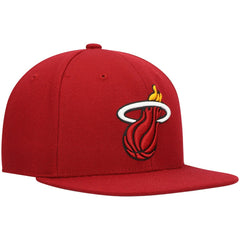 Miami Heat Ground 2.0 Snapback Hat Red - Mitchell & Ness