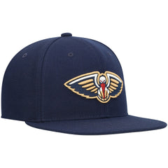New Orleans Pelicans Ground 2.0 Snapback Hat Navy - Mitchell & Ness