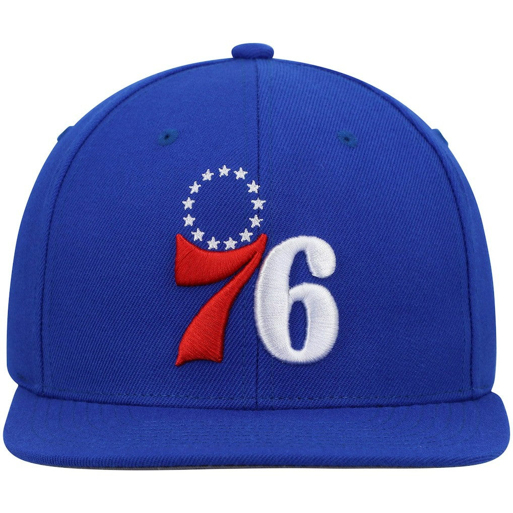 Philadelphia 76ers Ground 2.0 Snapback Hat Royal - Mitchell & Ness