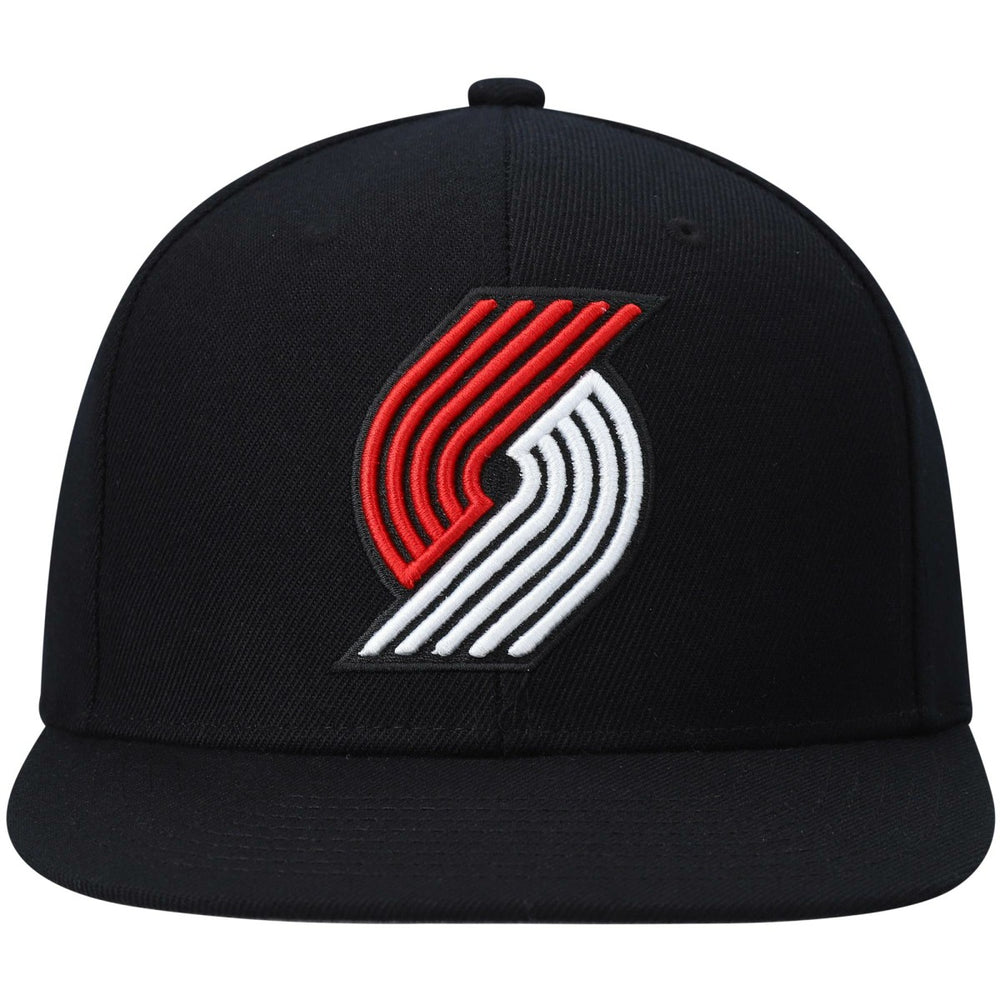 Portland Trail Blazers Ground 2.0 Snapback Hat Black - Mitchell & Ness
