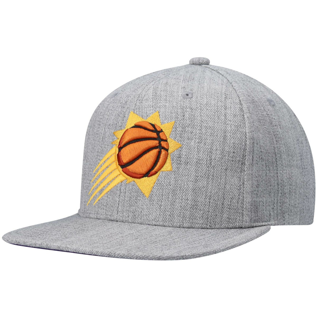 Phoenix Suns 2.0 Snapback Hat Heathered Gray - Mitchell & Ness