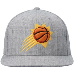 Phoenix Suns 2.0 Snapback Hat Heathered Gray - Mitchell & Ness