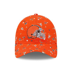 Cleveland Browns New Era Women's Floral 9TWENTY Adjustable Hat - Orange Hats