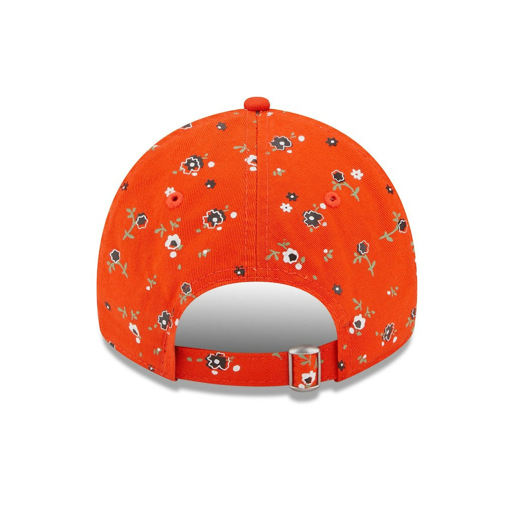 Cleveland Browns New Era Women's Floral 9TWENTY Adjustable Hat - Orange Hats