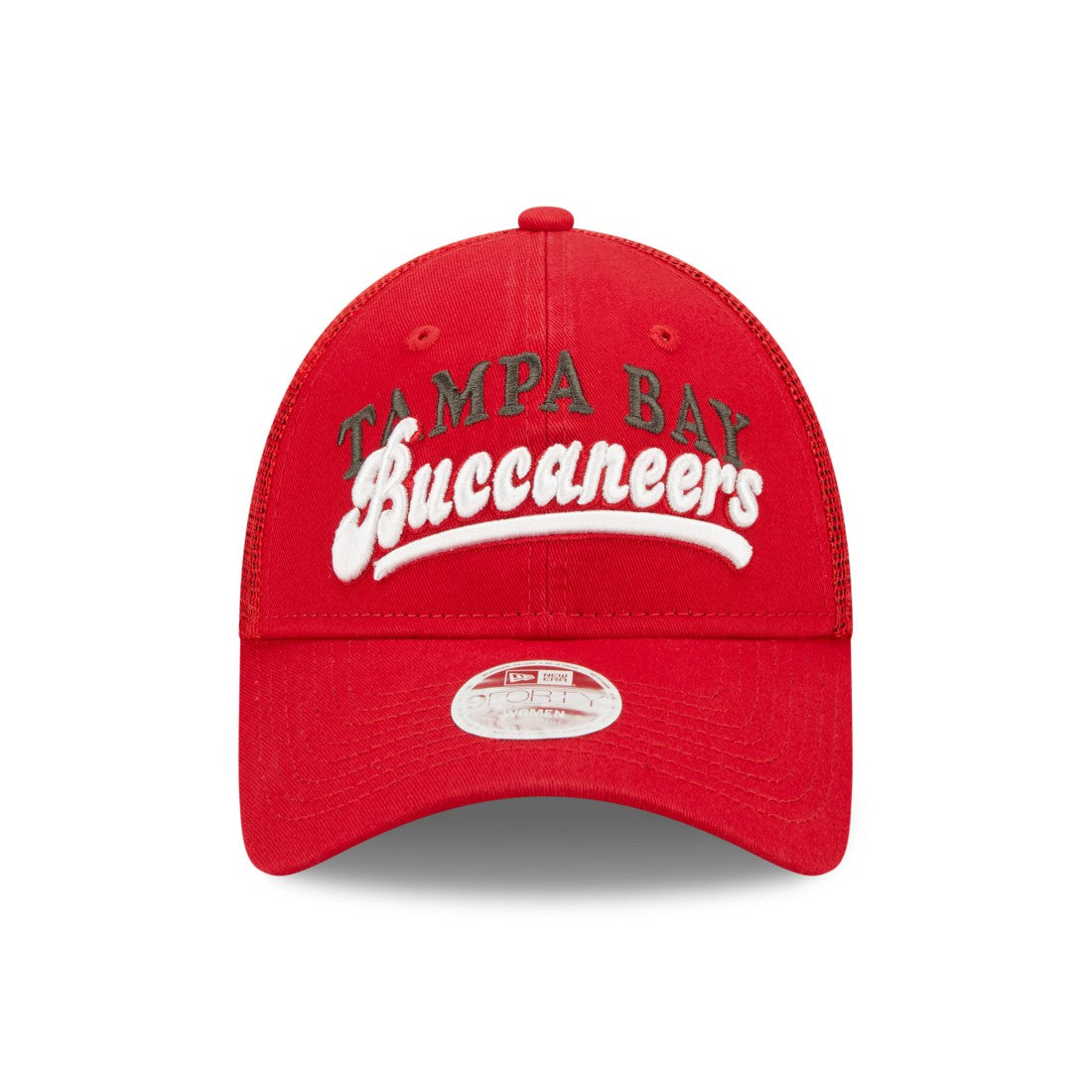 Tampa Bay Buccaneers New Era Women's Team Trucker 9FORTY Snapback Hat - Red Hats