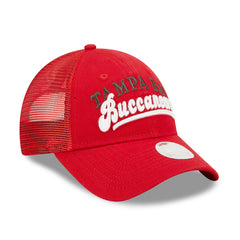 Tampa Bay Buccaneers New Era Women's Team Trucker 9FORTY Snapback Hat - Red Hats