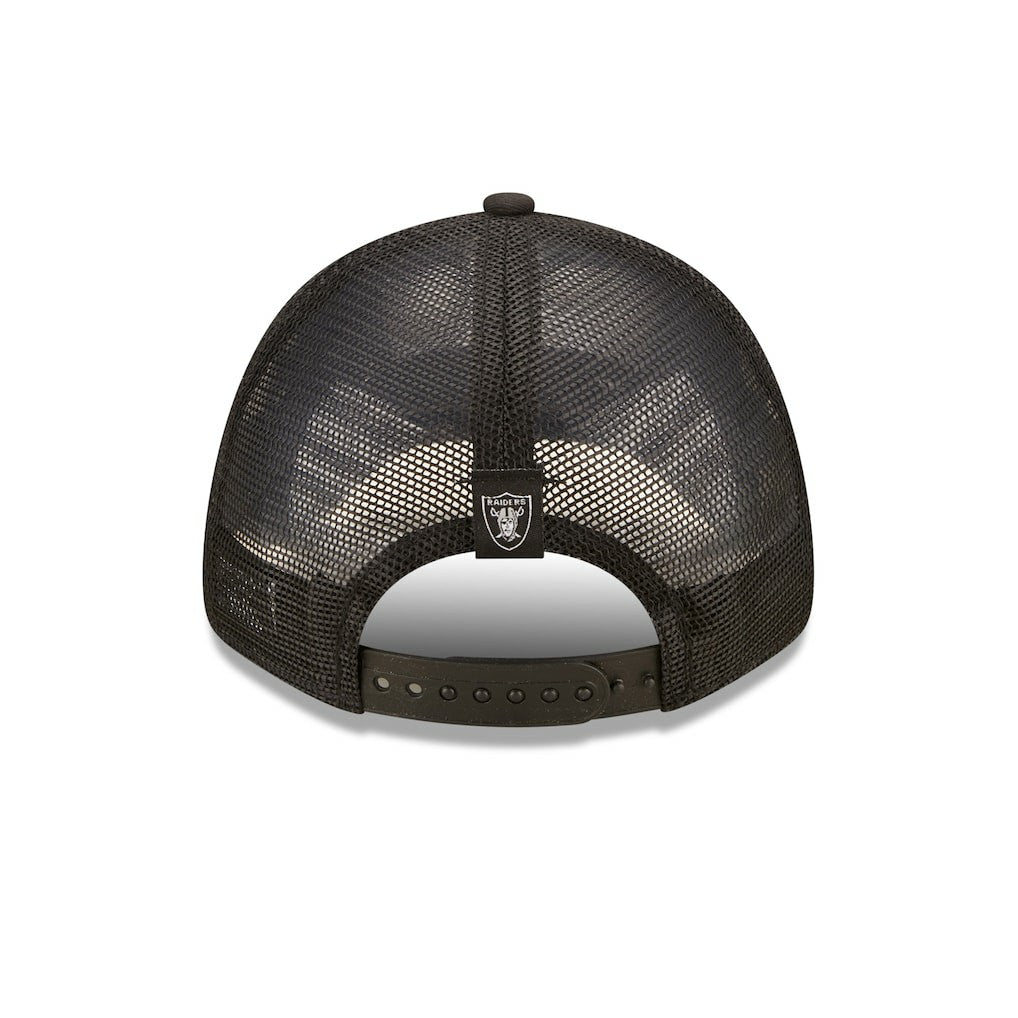 Las Vegas Raiders New Era Women's Team Trucker 9FORTY Snapback Hat - Black Hats