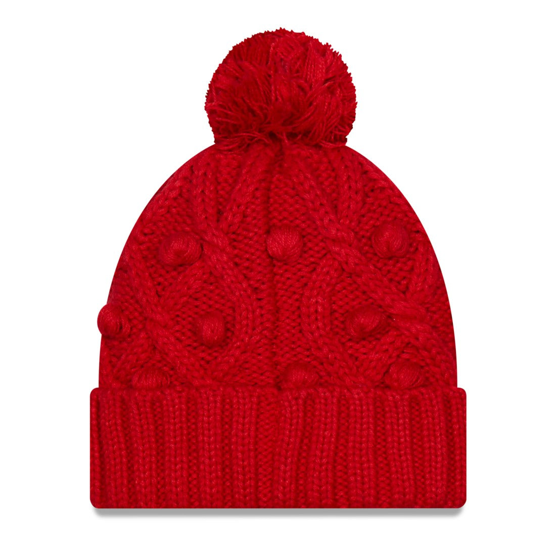 Tampa Bay Buccaneers New Era Women's Toasty Cuffed Knit Hat with Pom - Red Hats
