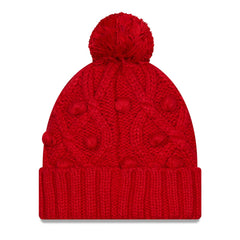 Tampa Bay Buccaneers New Era Women's Toasty Cuffed Knit Hat with Pom - Red Hats