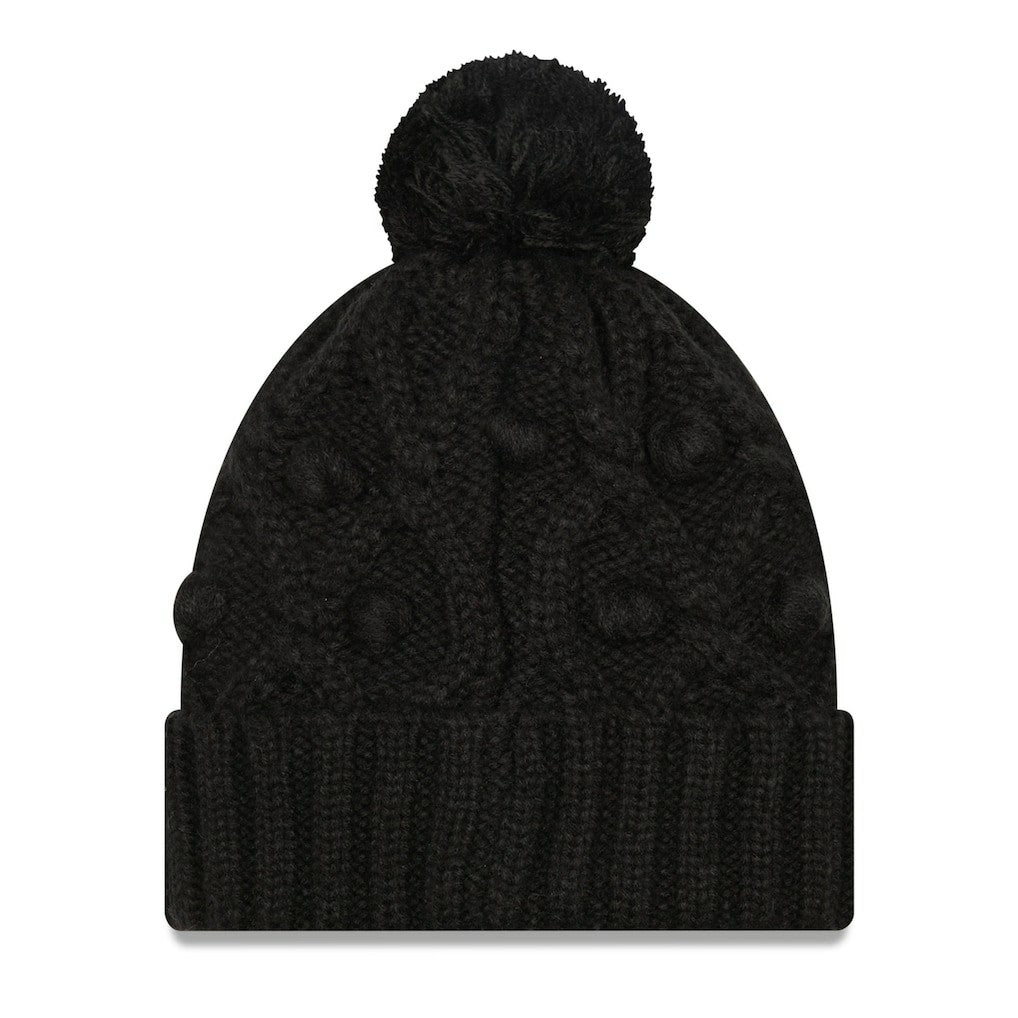 Pittsburgh Steelers New Era Women's Toasty Cuffed Knit Hat with Pom - Black Hats