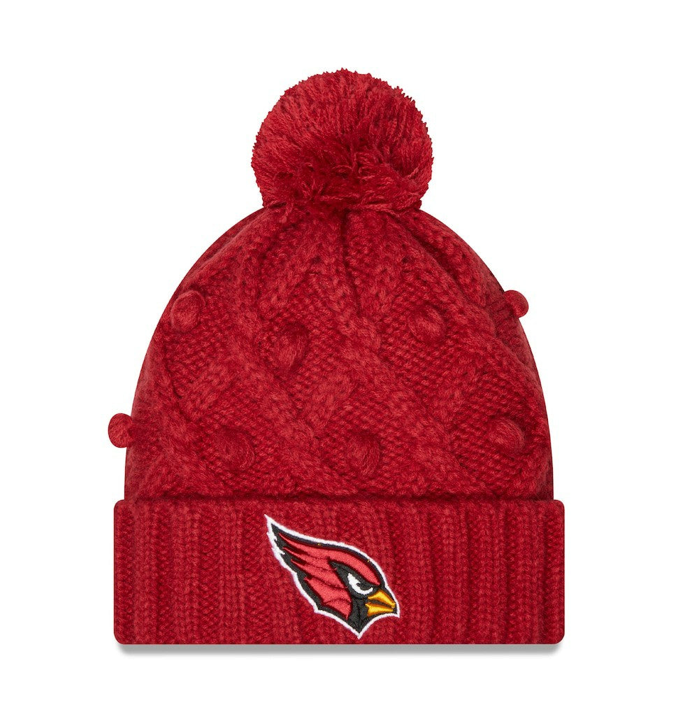 Arizona Cardinals New Era Women's Toasty Cuffed Knit Hat with Pom - Cardinal Hats
