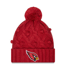 Arizona Cardinals New Era Women's Toasty Cuffed Knit Hat with Pom - Cardinal Hats