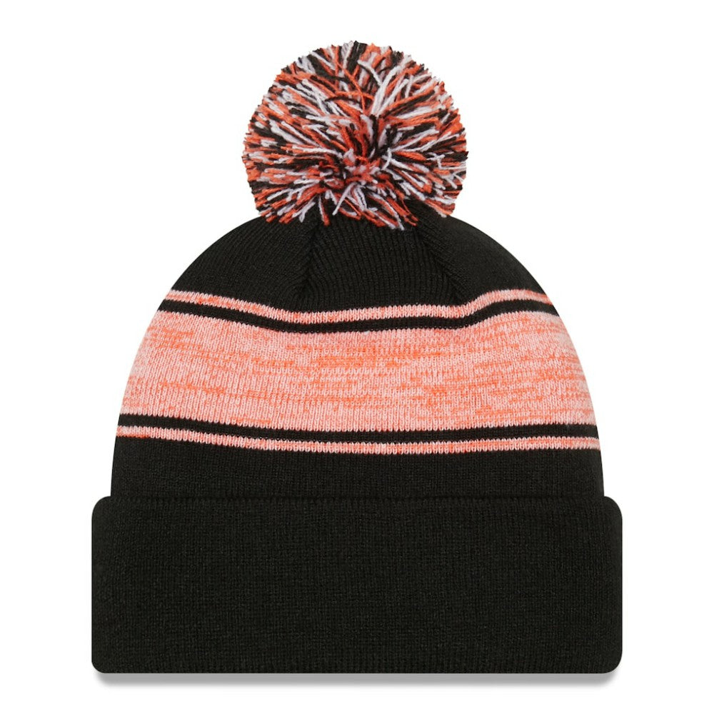 San Francisco Giants New Era Chilled Cuffed Knit Hat with Pom - Black Hats