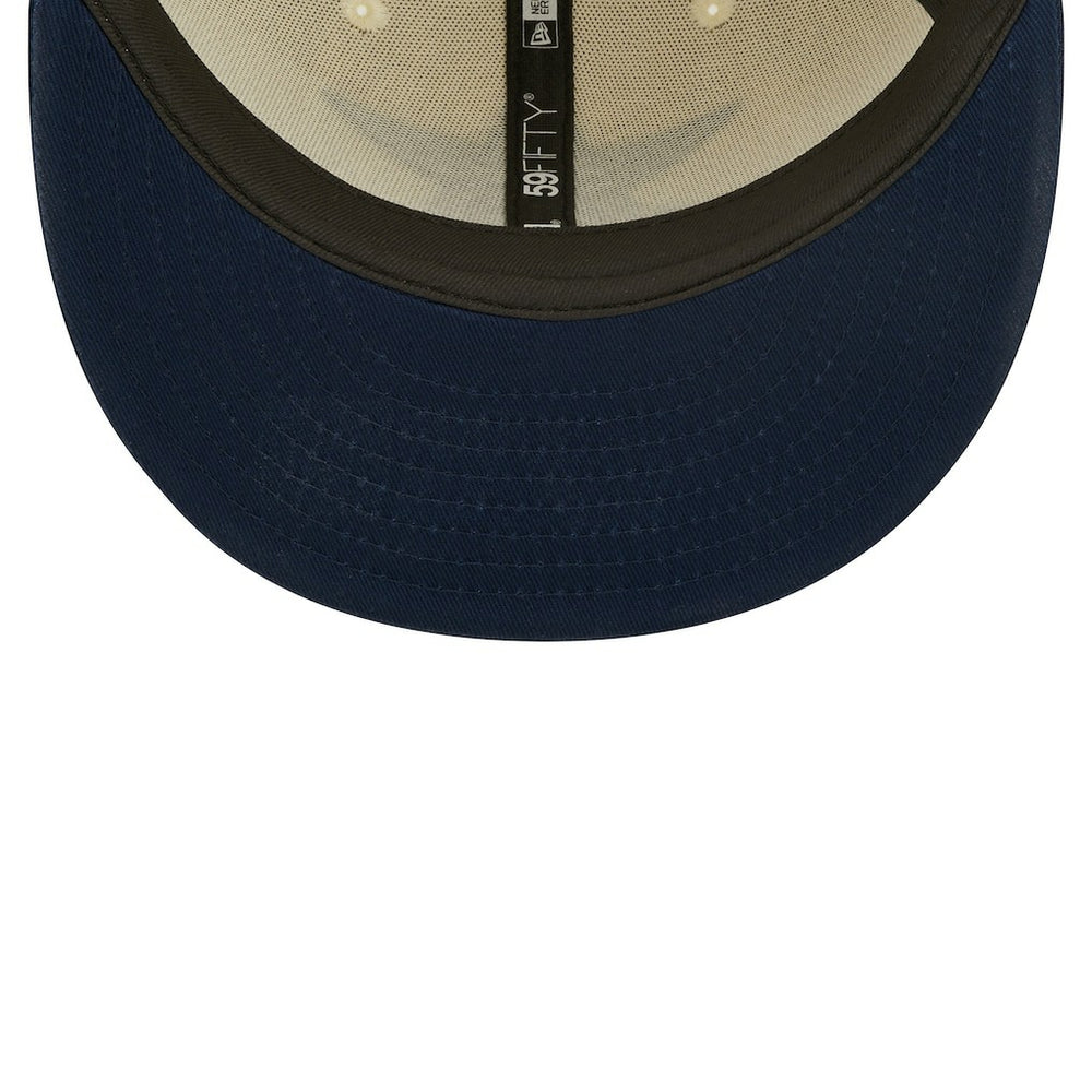 Dallas Cowboys New Era 2022 Sideline 59FIFTY Fitted Hat - Cream/Navy Hats