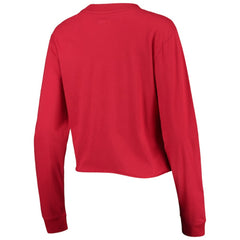 Washington Nationals New Era Women's Baby Jersey Cropped Long Sleeve T-Shirt - Red Jerseys