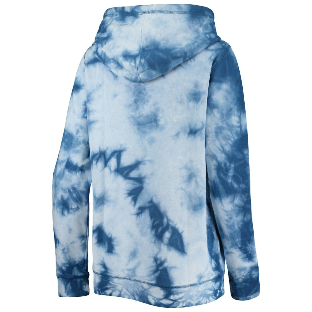 Chicago Cubs New Era Women's Tie-Dye Full-Zip Hoodie - Royal Hoodies