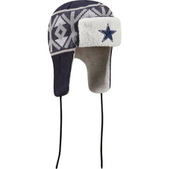 Dallas Cowboys New Era Knit Trapper Hat - Navy Hats