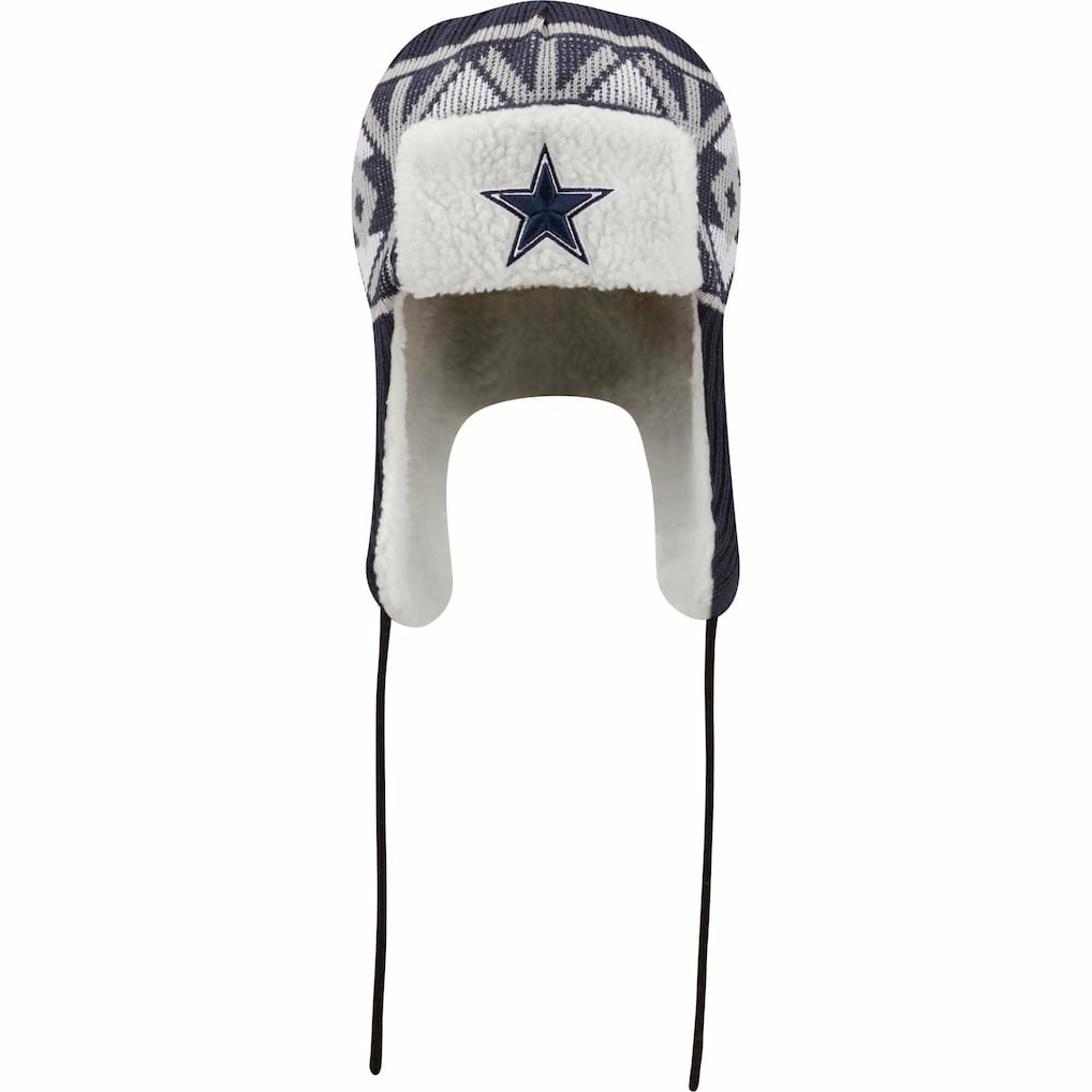 Dallas Cowboys New Era Knit Trapper Hat - Navy Hats