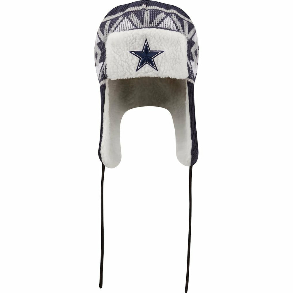 Dallas Cowboys New Era Knit Trapper Hat - Navy Hats