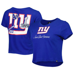 New York Giants New Era Women's Historic Champs T-Shirt - Royal T-shirts
