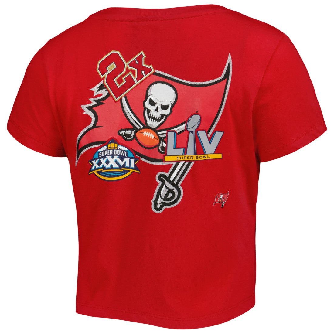 Tampa Bay Buccaneers New Era Women's Historic Champs T-Shirt - Red T-shirts