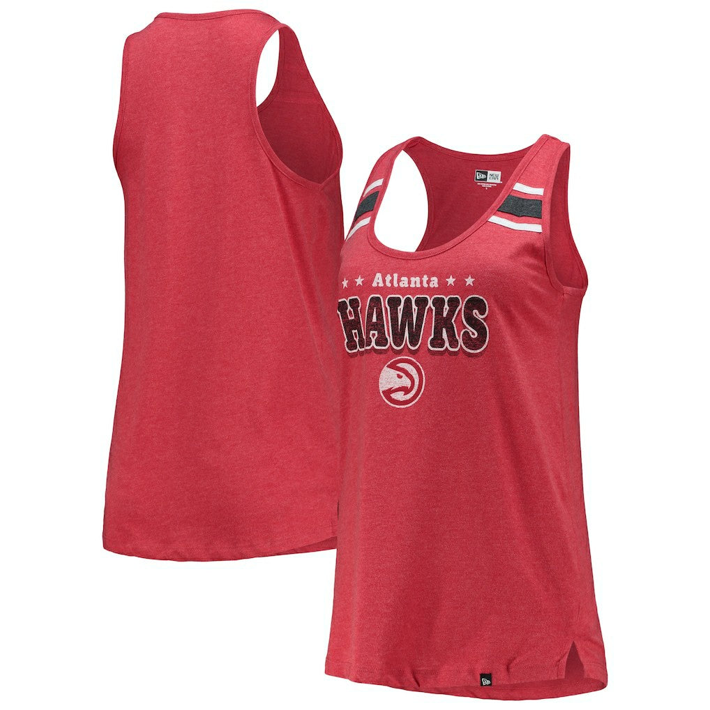 Atlanta Hawks Women's Scoop-Neck Racerback Tank Top Red - New Era