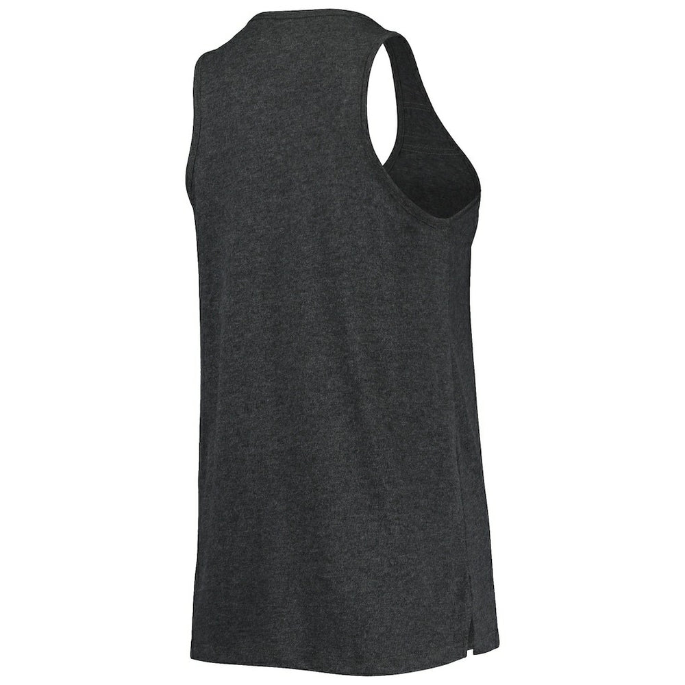 Brooklyn Nets Women's Scoop-Neck Racerback Tank Top Heathered Black - New Era