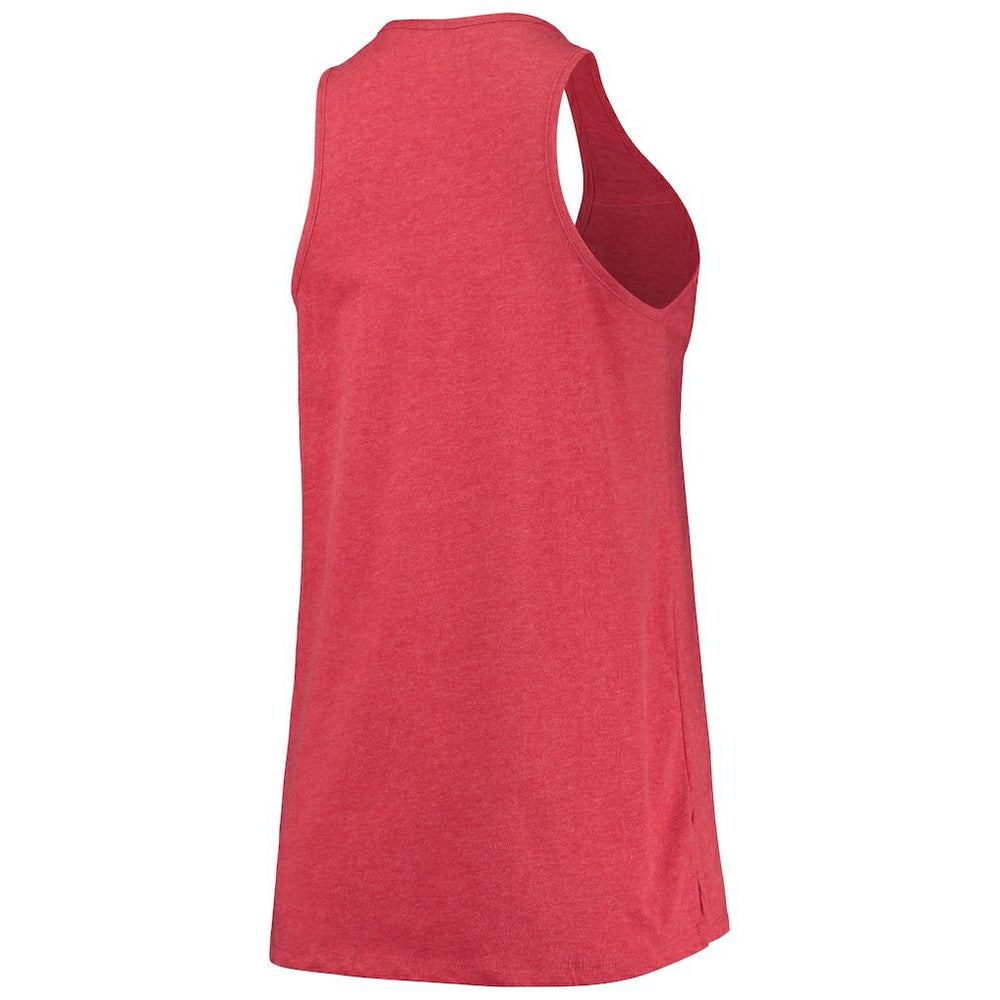 Chicago Bulls Women's Scoop-Neck Racerback Tank Top Heathered Red - New Era