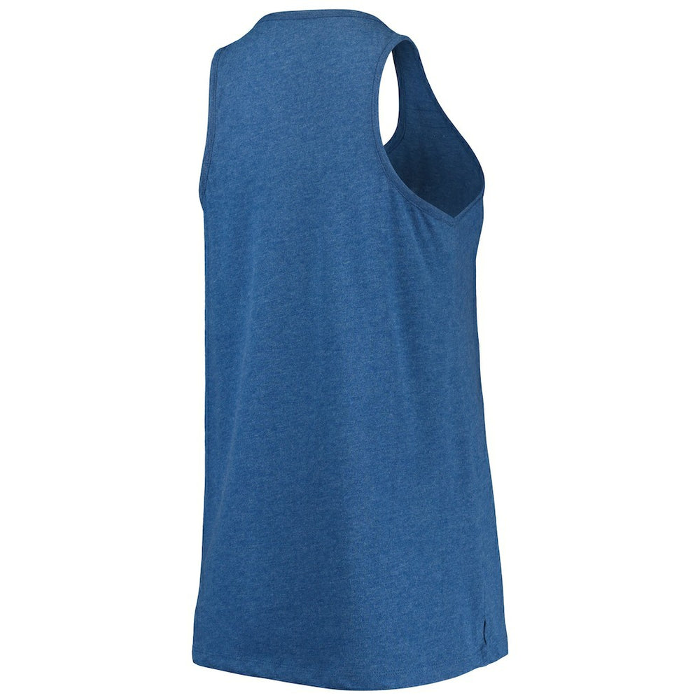 Philadelphia 76ers Women's Scoop-Neck Racerback Tank Top Heathered Royal - New Era