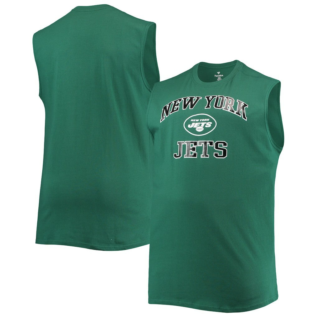 New York Jets Big & Tall Muscle Tank Top - Green Tops